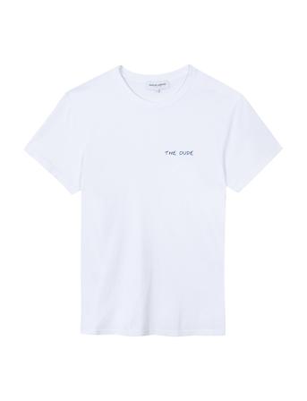 Popincourt The Dude/Gots T-shirts Short-sleeved Hvit Maison Labiche Paris*Betinget Tilbud