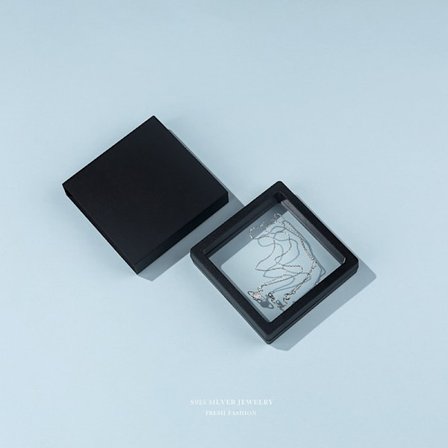 Gennemsigtige gaveæsker til smykkeemballage, tomme æsker til dec