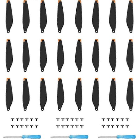 (Oranssi 24 kpl potkurit DJI Mini 4 Pro/Mini 3 Pro -vaihtopotkurin siiville, hiljaiset siivet 6030F DJI Mini 4 Pro/Mini 4 Pro -drone-tarvikkeille Ex