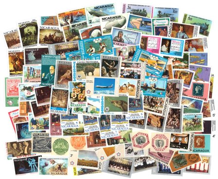 Nicaragua - 90 forskellige frimærker - Postfrisk