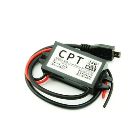 12V till 5V DC-DC Spänningsomvandlare Strömförsörjningsadapter Spänningsregulator Enkel att använda Rak microUSB