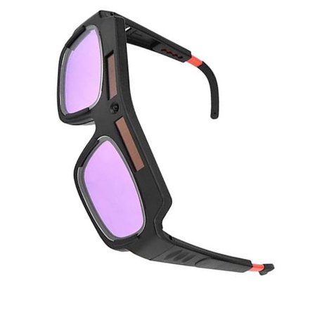 Sveisebriller med solcelle og automatisk dimming