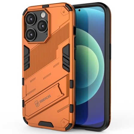Stöttåligt iPhone 14 Pro Max hybridskal - Orange