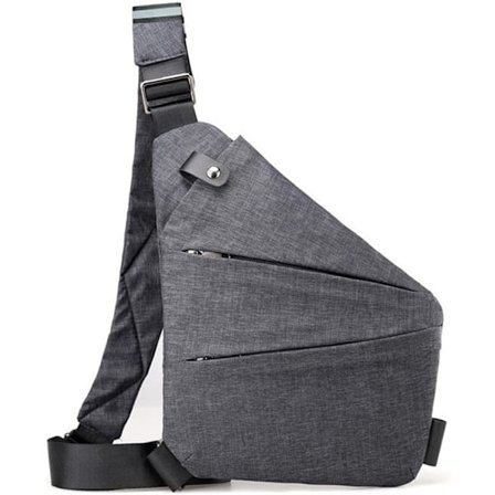 Stöldskyddande Reseväska, Cross Body Vattentät Reseväska, Slank Slingväska Cross Body Reseväska, Casual Ryggsäck, Bröstväskor för Män, Resor, Utomhus