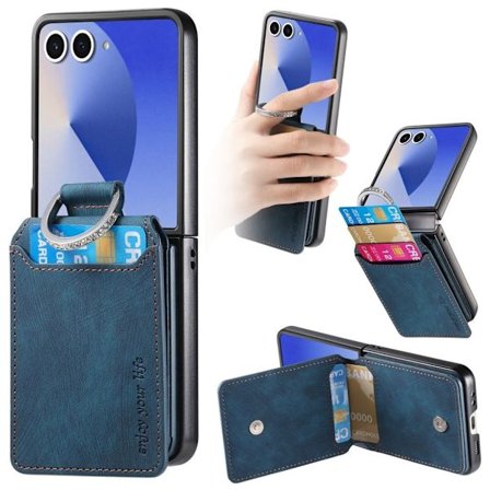 Samsung Galaxy Z Flip7 5G Case with Ring holder - Blue
