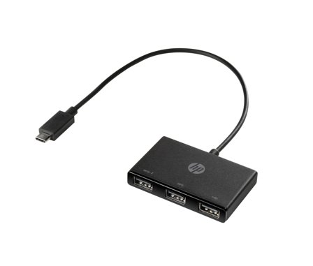 HP USB-C to USB-A - hub - 3 porter
