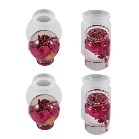 Flaskor formade silikonprydnadsform Handgjorda tillbehör för DIY-prydnad