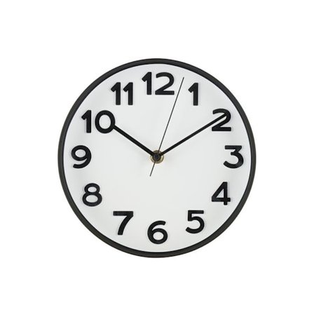 Seinäkello Ora 20 cm Musta – Ajaton Muotoilu ja Helppolukuinen