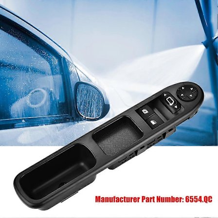 Power Master Vindusheiskontroll Bryter Knapp Foran Venstre for Peugeot Citroen 6554.QC