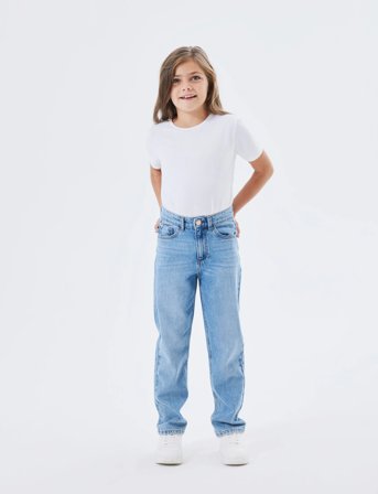 name it Nkfrose Hw Straight Jeans 9222-Be Noos - Blue - 176
