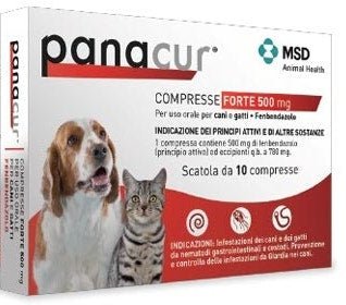 Panacur Compresse Forte 500 Mg Per Uso Orale Per Cani E Gatti 10