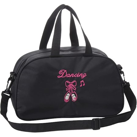 Barneballettveske Jenter Prinsesse Danse Håndveske Sports Duffel Bag Danse Sko Skulder Bag, Svart