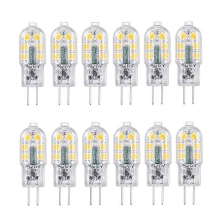 Tomshine G4 LED-pærer 12-pak varm hvid{hh}