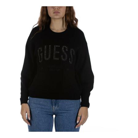 Guess, Sweatshirts Zwart, Dames, Maat:S