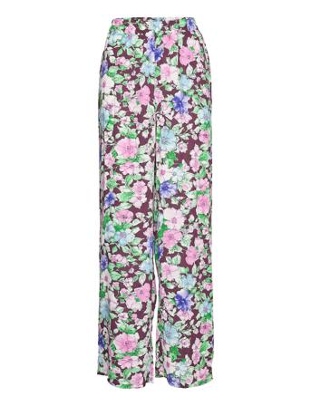 Vmelin Aop Long Pant Exp Suoralahkeiset Housut Monivärinen/Kuvioitu Vero Moda