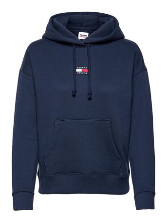 Tjw Tommy Center Badge Hoodie Huppari Sininen Tommy Jeans