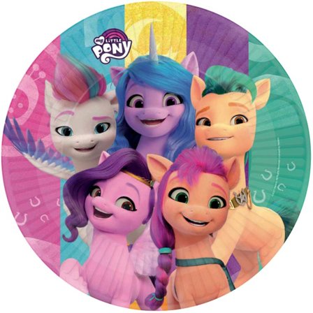 My Little Pony Paperilautanen 23cm 8-pakkaus