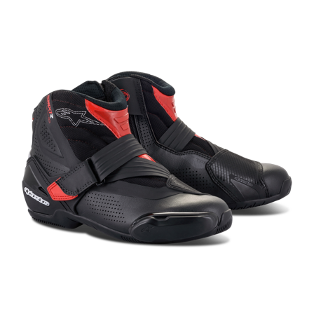 Motorradschuhe Alpinestars SMX-1 R V2 Vented Schwarz/Rot 47