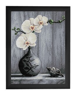 Diamond painting Orkidé