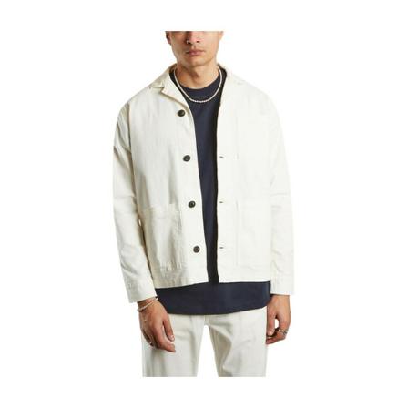 Knowledge Cotton Apparel Pine Jakke in Gots certified cotton Hvid, Herre