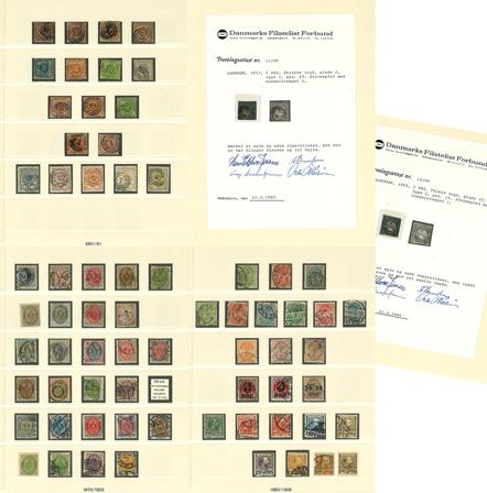 Danmark til 1971 - Samling i 1 frimärksalbum - Stemplet