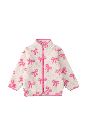 RIKIKI Fleecejacka CLAY Ytterplagg Rosa 128