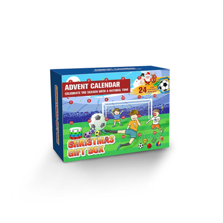 Joulun 24 päivän adventtikalenteri Countdown Jalkapallolelut Lapset Jalkapallo Blindbox Lelut Joululahja