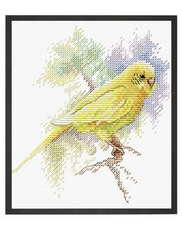 Broderikit Billede Fjeret ven - M.P Studia