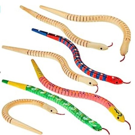 Træ Slange Mini Træspåner Trædekoration