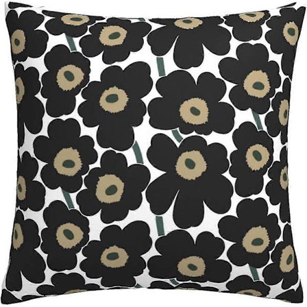Marimekko Kuddfodral 45 X 45 Cm Fyrkantiga Dekorativa Kuddar För Soffa Sovrum Med Osynlig Dragkedja 18 X 18 Tum Set Om 1 -TB3891[SL]