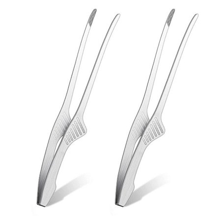 2 rostfria grilltänger Utomhus camping grill till