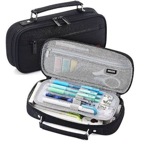 Suurikokoinen penaali korkeakouluun, kouluun, toimistoon, suuri penaalipussi, sopii tytöille, pojille, teineille jne.