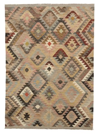 Kelim Ariana Trend Teppich 174X247 Braun/Orange Wolle, Afghanistan