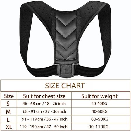 Unisex justerbar støttebelte rygg holdningskorrigering trening rygg skulder sportsbeskyttende utstyr-type F-01(2XL,Type F-01)