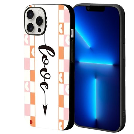 Tryckt iPhone 13 Skyddsskal, iPhone 16 Fodral Dam för 17 16 14 15 Pro 13 12 11 X XR 8 7 6 Plus Alla hjärtans dag Skyddsskal