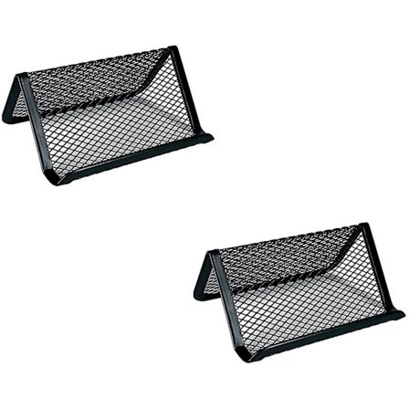 2 kpl Business Card -teline, Metal Mesh Business Card Display Stands Metal Business Card Stand