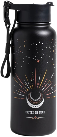 United by Blue Insulated Steel Bottle termospullo, 946 ml, Obsidian