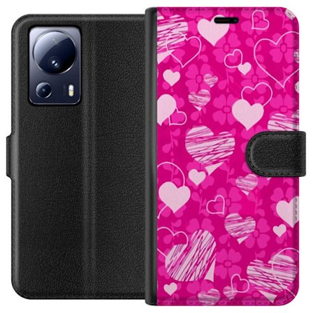 Yhteensopiva Lompakkokotelo Xiaomi Xiaomi 13 Lite PopSydänKuviointi