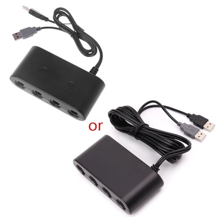 3 i 1 Spelkonverterare för GameCube GC-kontroller USB-adapter för Gc till Wiiu Pc Switch Speltillbehör Svart
