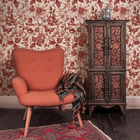 1 Pakke 250*40cm/98.43*15.74" Blomster Rose Selvklæbende Tapet"