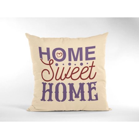 kuddfodral kudde 50x50cm Home sweet home