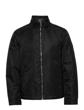 Padded Sateen Twill Nylon Jacket Black Calvin Klein