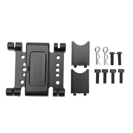 Alumiiniseoksesta CNC-koneistettu RC-keskierotuskiinnityslevyn varaosa ARRMA 1 7 1 8 -skaalan mustaan