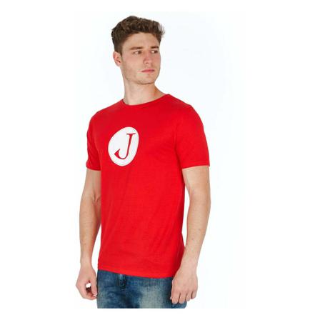 Jeckerson, Jeckerson Red Cotton T-Shirt Rood, Heren, Maat:M,print