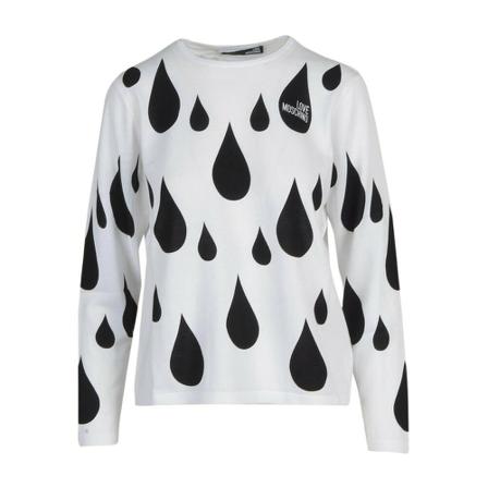 Love Moschino, Sweater Wit, Dames, Maat:M