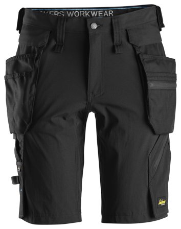 Snickers Workwear 6108 LiteWork Shorts sort Sort, Tøj