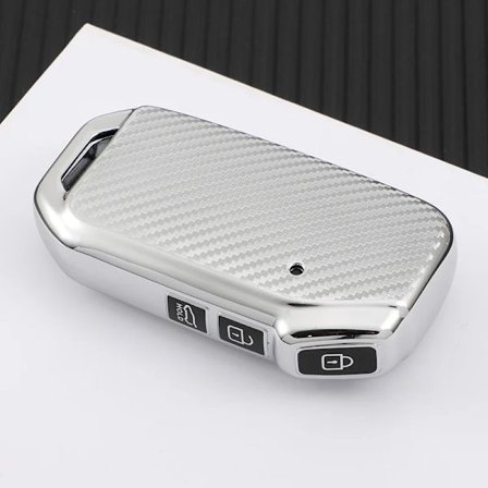 Kolfiber TPU Bil Smart Nyckelfodral FullCover för Kia Ceed Sorento Cerato Forte 2018 2019 Sportage R Stinge Protecto Tillbehör