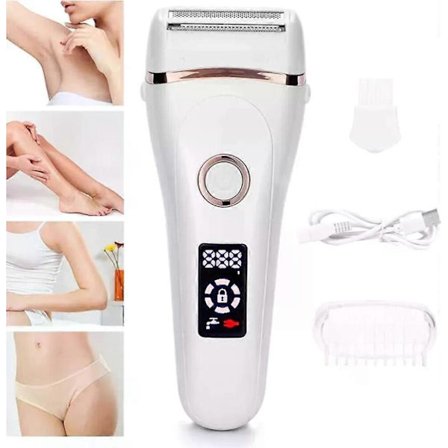 Elektrisk rakapparat för kvinnor, våt och torr uppladdningsbar elektrisk rakapparat, för kroppen