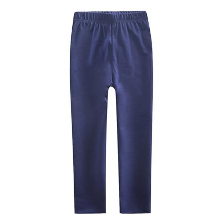 Tjejer Skinny Elastisk Midja Raka Ben Enfärgade Byxor