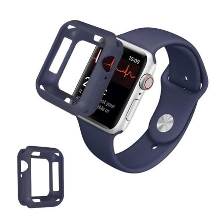 Apple Watch Series 3/2/1 42mm holdbart bumper frame - Mørkeblå Blue